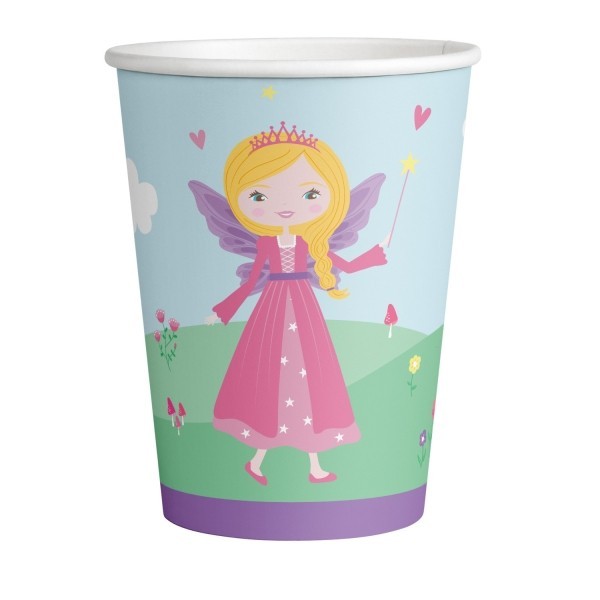 Glāzītes "Princese un bruņinieks", 250 ml, 8 gab 