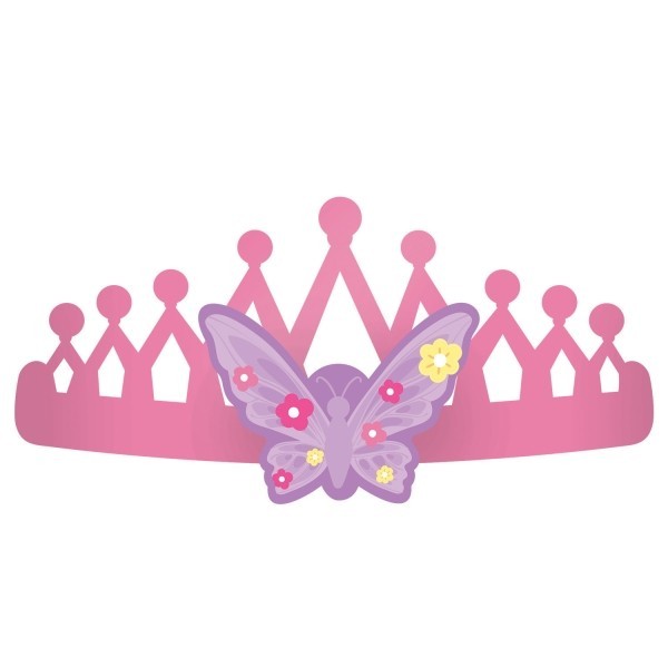 Papīra kronīši "Princese un bruņinieks", 8 gab.. 