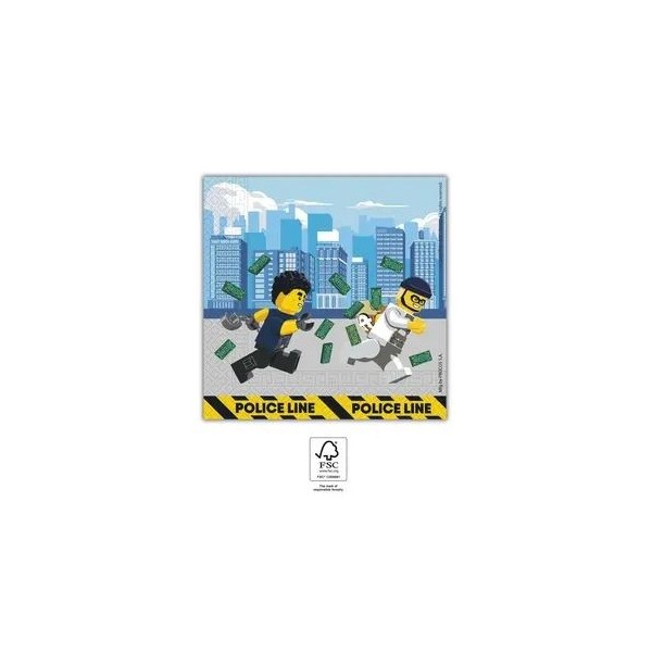 Salvetes 'Lego City' 33x33 cm, 20 gab.