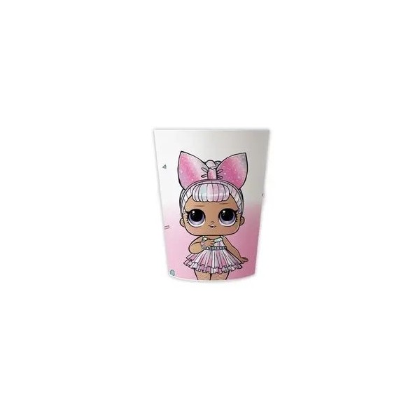 Glāzītes 'LOL' 230 ml, 2 gab, atkārtoti lietojama plastmasa