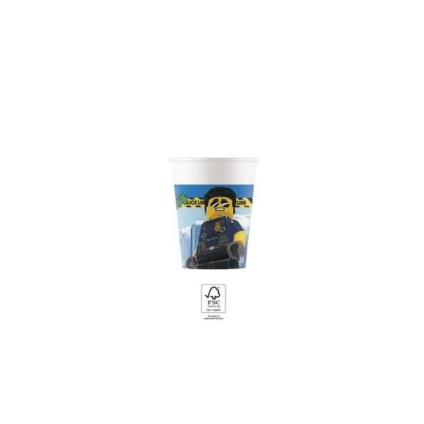 Glāzītes 'Lego City' 200 ml, 8 gab.