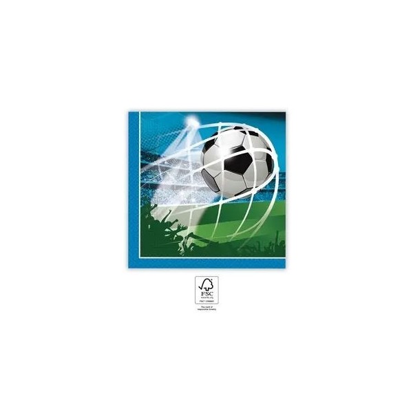 Salvetes 'Futbols' 33x33 cm, 20 gab.