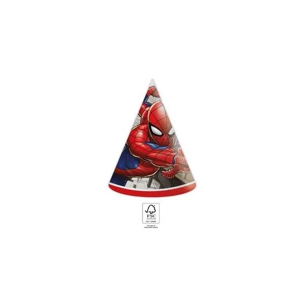 Cepurītes 'Spiderman' 11x16 cm, 6 gab.
