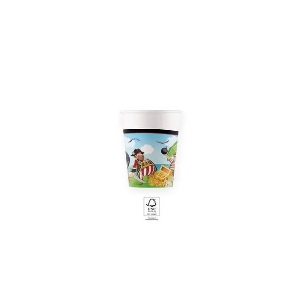 Glāzītes 'Pirātu sala' 200 ml, 8 gab.
