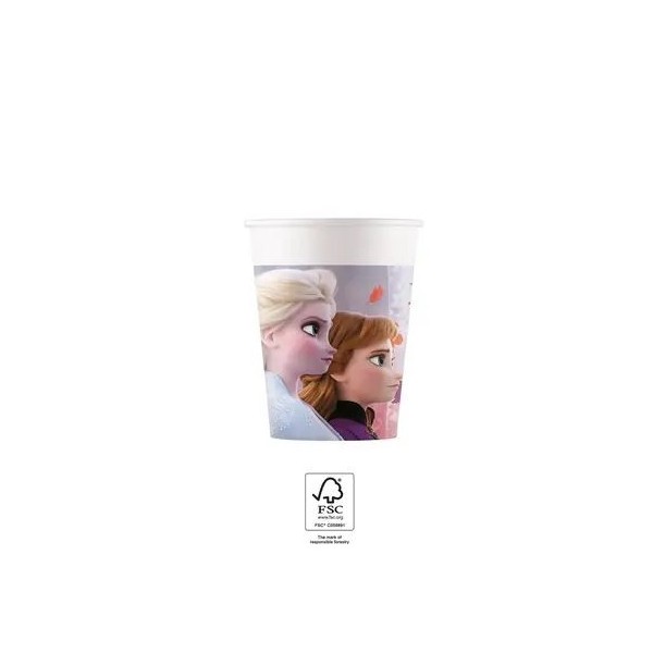 Glāzītes 'Ledus sirds/Frozen' 200 ml, 8 gab.