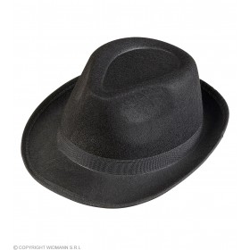 FEDORA melnās cepure filcs