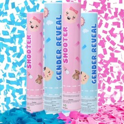 Хлопушка с розовым конфетти Gender Party/Baby Shower, 28 см 