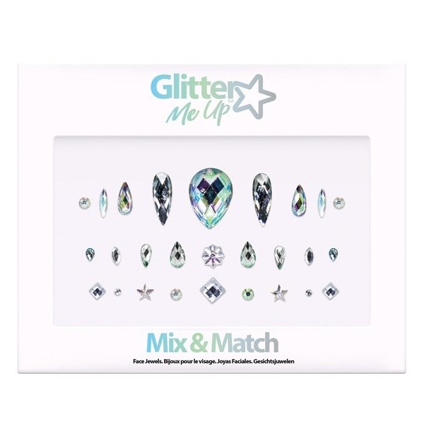 Кристаллы-стразы для лица), набор «Mix & Match» 