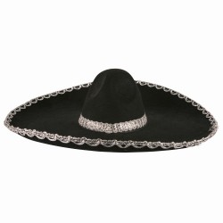 Filca sombrero cepure, melna 