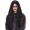 Vampīra paruka, melna, ekstra gara, taisna 