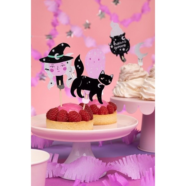 Helovīna kūkas dekorācijas, 14 cm, 6 pc