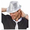 Fedora cepure ar sudraba fliteriem