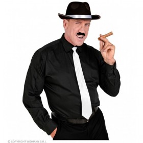 Komplekts Mafija - Gangsteri - 20. gadu mode – cepure, kaklasaite, ūsas
