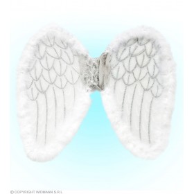 Baltie enģeļa spārni ar marabou 52x42 cm        