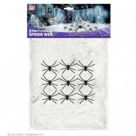 Balts zirnekļu tīkls ar 9 zirnekļiem, 200 g
