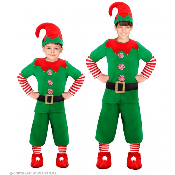 Kostīms Mazais Elfs - Ziemassvētku vecīša palīgs (104 cm/116 cm)