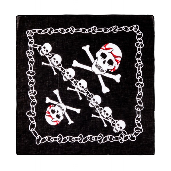Piratu Bandana ar galvaskausiem 