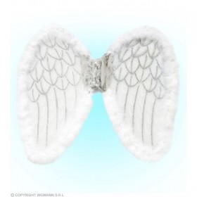 Baltie enģeļa spārni ar marabou 52x42 cm