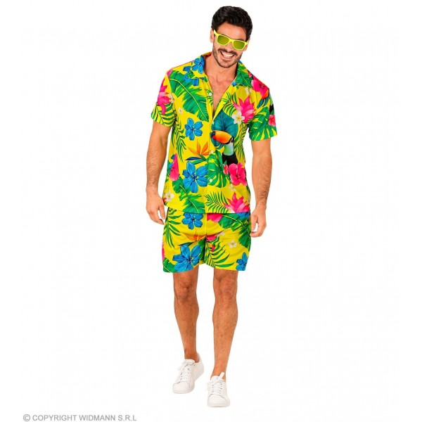 Рубшака и шорты в гавайском стиле, (L/XL)