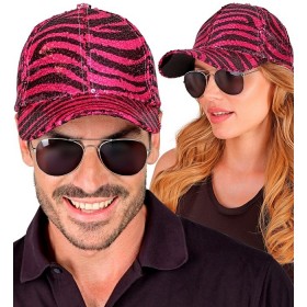  Кепка - бейсболка с пайетками Pink Animalier 