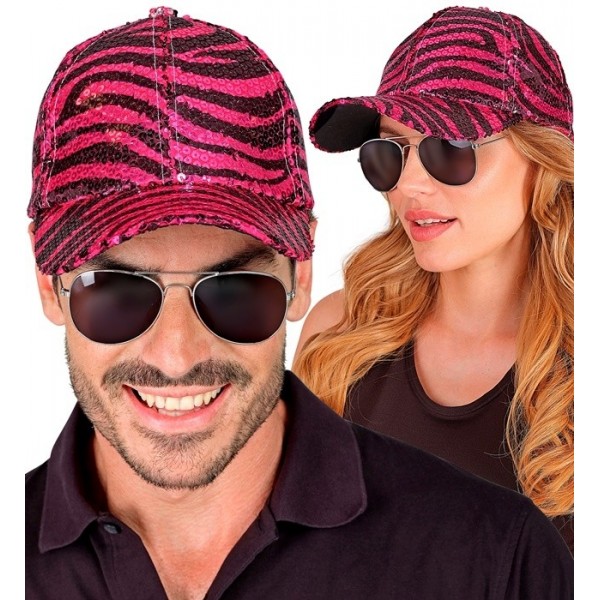 Beisbola cepurīte Pink Animalier ar pajetēm