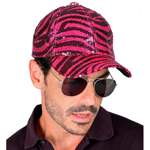 Beisbola cepurīte Pink Animalier ar pajetēm