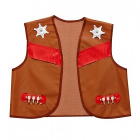 Kovboja brūnā veste (140 cm/8-10 gadi)