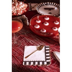 Napkins with Gold Edge, 33x33, mix: 1pkt/12pc. 