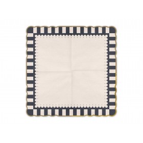 Napkins with Gold Edge, 33x33, mix: 1pkt/12pc. 