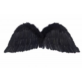 Angel's wings, black, 75 x 30cm 