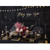 Taper candle, matt, black, 24cm: 1pkt/10pc. 