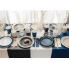 Paper Plates, black, 23 cm  1pkt/6pc. 