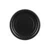 Paper Plates, black, 23 cm  1pkt/6pc. 