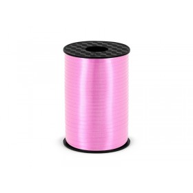 Plastic ribbon, light pink, 5mm/225m 