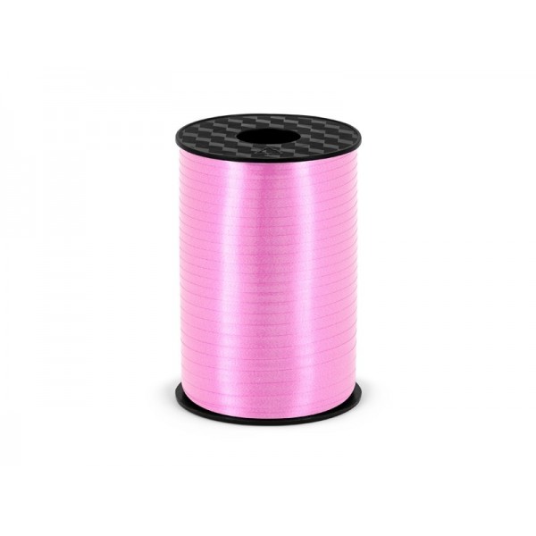 Plastic ribbon, light pink, 5mm/225m 