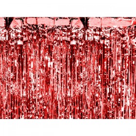 Ballīšu aizkars, sarkans, 0.9 x 2.5m