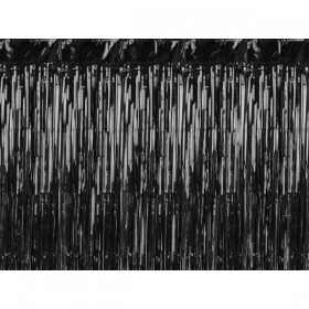 Ballīšu aizkars, melns, 100 x 200cm