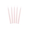 Taper candle, matt, dusty rose, 24cm: 1pkt/10pc. 