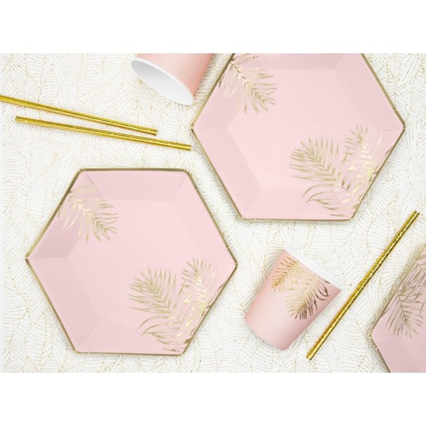 Cups Leaves, light pink, 220ml: 1pkt/6pc. 