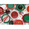 Paper Plates, dark red, 23 cm: 1pkt/6pc. 