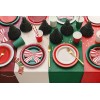 Paper Plates, dark red, 23 cm: 1pkt/6pc. 