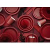 Paper Plates, dark red, 23 cm: 1pkt/6pc. 