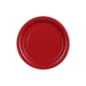 Paper Plates, dark red, 23 cm: 1pkt/6pc. 
