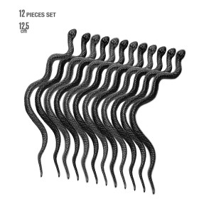 Helovīna dekoratīvās Čūskas, 13 cm, komplekts 12 gab. 