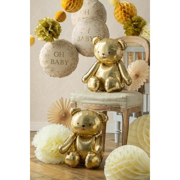 Folijas balons Lācis, 43x53 cm, zelts, 43 x 53cm
