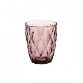 MARSALA PINK GLASS WATER CUP 240 ML 