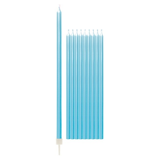 10 CANDLES CM.15.5 LIGHT BLUE PEARL 