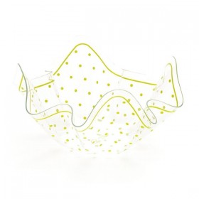  PET BOWL LIGHT GREEN DOTS  22X22X12 CM 