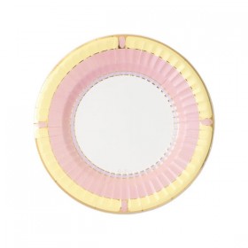 8  PLATES ROUND SHAPE CM.23 VANITY PINK 