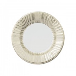 8  PLATES ROUND SHAPE CM.21 ELEGANCE CHAMPAGNE 